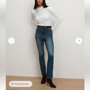 Veronica Beard Lydia High Rise Slim Jean in City Lights